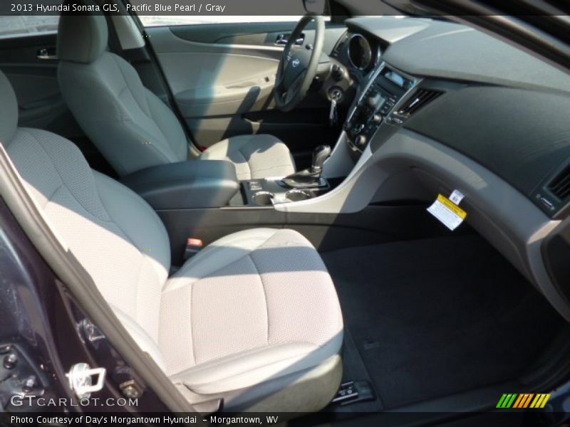 Pacific Blue Pearl / Gray 2013 Hyundai Sonata GLS