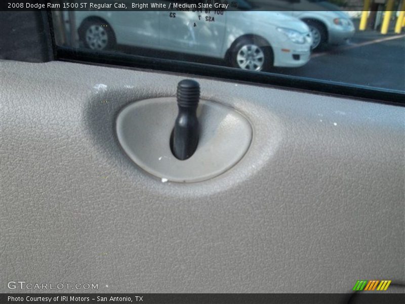 Bright White / Medium Slate Gray 2008 Dodge Ram 1500 ST Regular Cab