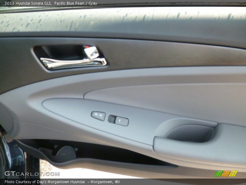 Pacific Blue Pearl / Gray 2013 Hyundai Sonata GLS