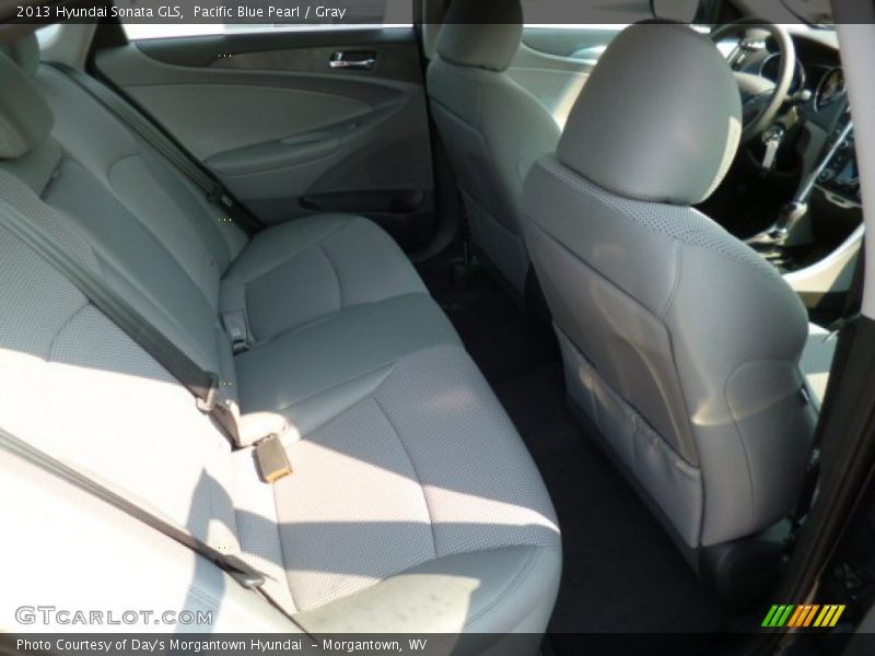 Pacific Blue Pearl / Gray 2013 Hyundai Sonata GLS