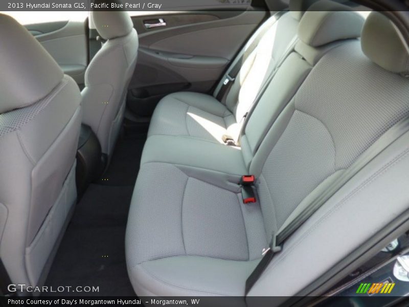 Pacific Blue Pearl / Gray 2013 Hyundai Sonata GLS