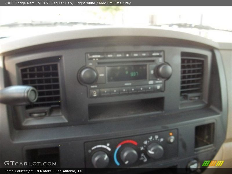 Bright White / Medium Slate Gray 2008 Dodge Ram 1500 ST Regular Cab