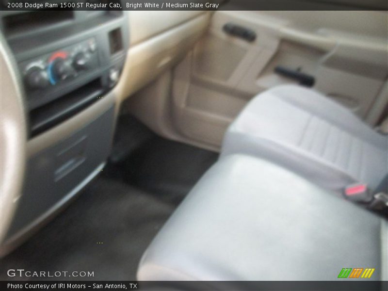 Bright White / Medium Slate Gray 2008 Dodge Ram 1500 ST Regular Cab