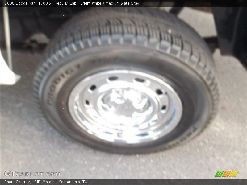 Bright White / Medium Slate Gray 2008 Dodge Ram 1500 ST Regular Cab