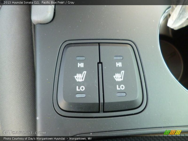 Pacific Blue Pearl / Gray 2013 Hyundai Sonata GLS