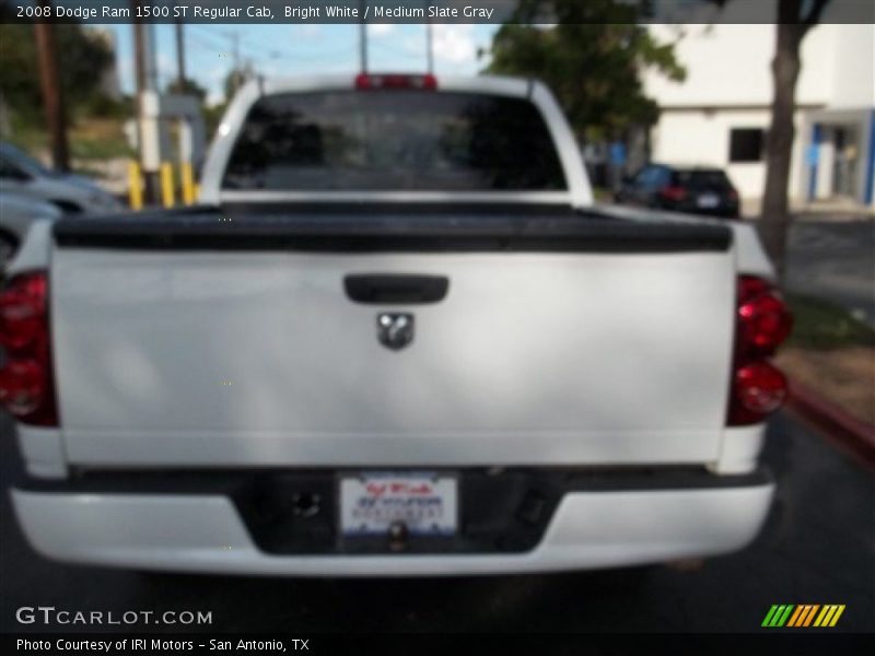 Bright White / Medium Slate Gray 2008 Dodge Ram 1500 ST Regular Cab