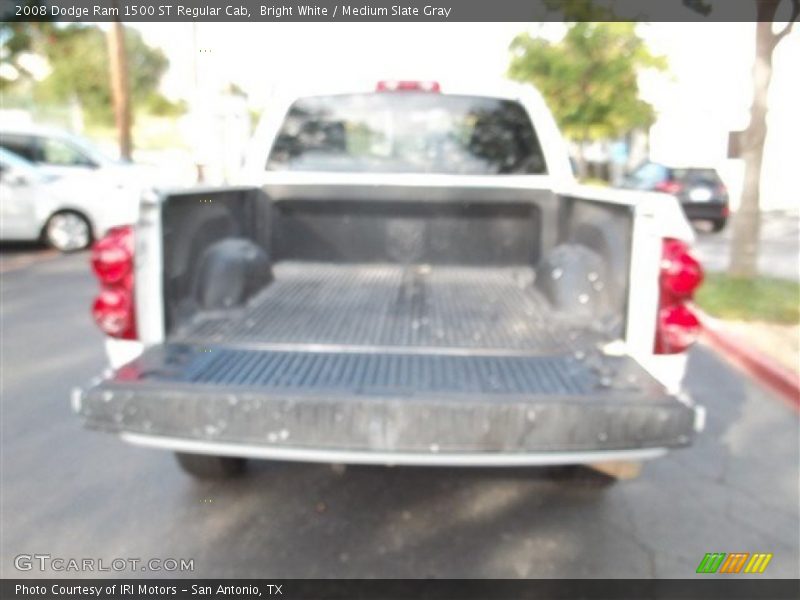 Bright White / Medium Slate Gray 2008 Dodge Ram 1500 ST Regular Cab