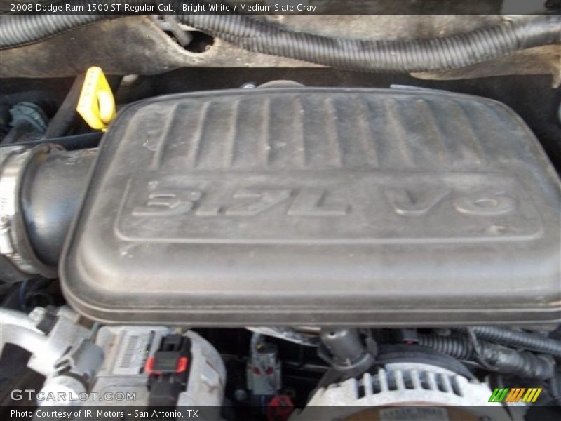 Bright White / Medium Slate Gray 2008 Dodge Ram 1500 ST Regular Cab
