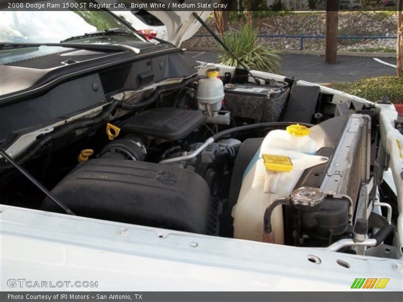Bright White / Medium Slate Gray 2008 Dodge Ram 1500 ST Regular Cab