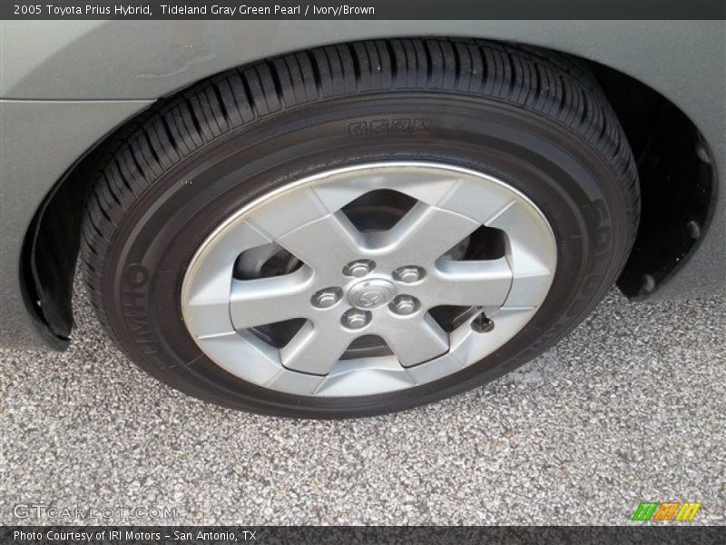 Tideland Gray Green Pearl / Ivory/Brown 2005 Toyota Prius Hybrid