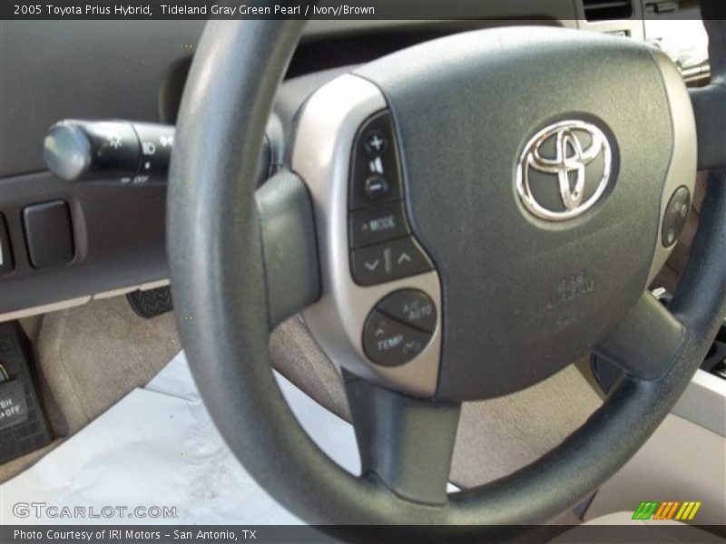 Tideland Gray Green Pearl / Ivory/Brown 2005 Toyota Prius Hybrid