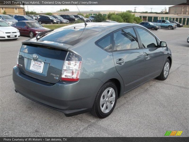 Tideland Gray Green Pearl / Ivory/Brown 2005 Toyota Prius Hybrid