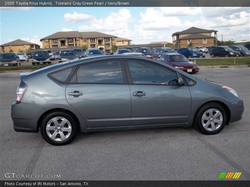 Tideland Gray Green Pearl / Ivory/Brown 2005 Toyota Prius Hybrid