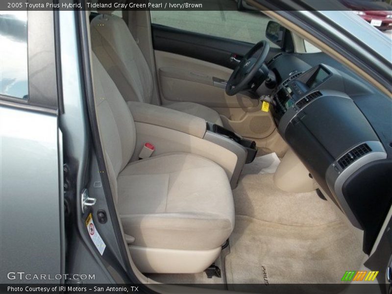 Tideland Gray Green Pearl / Ivory/Brown 2005 Toyota Prius Hybrid