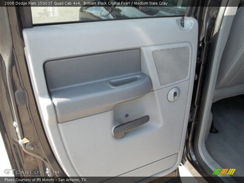 Brilliant Black Crystal Pearl / Medium Slate Gray 2008 Dodge Ram 1500 ST Quad Cab 4x4