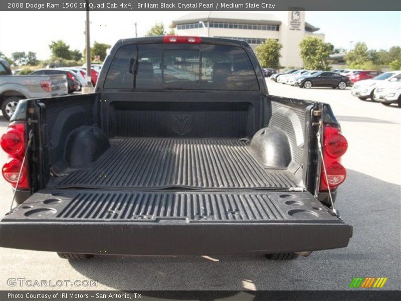 Brilliant Black Crystal Pearl / Medium Slate Gray 2008 Dodge Ram 1500 ST Quad Cab 4x4