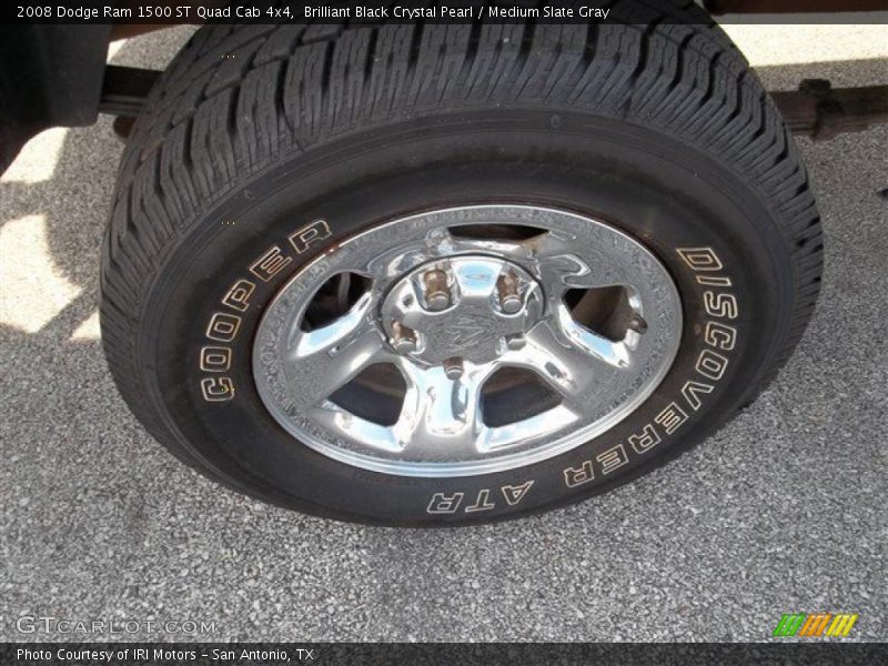 Brilliant Black Crystal Pearl / Medium Slate Gray 2008 Dodge Ram 1500 ST Quad Cab 4x4