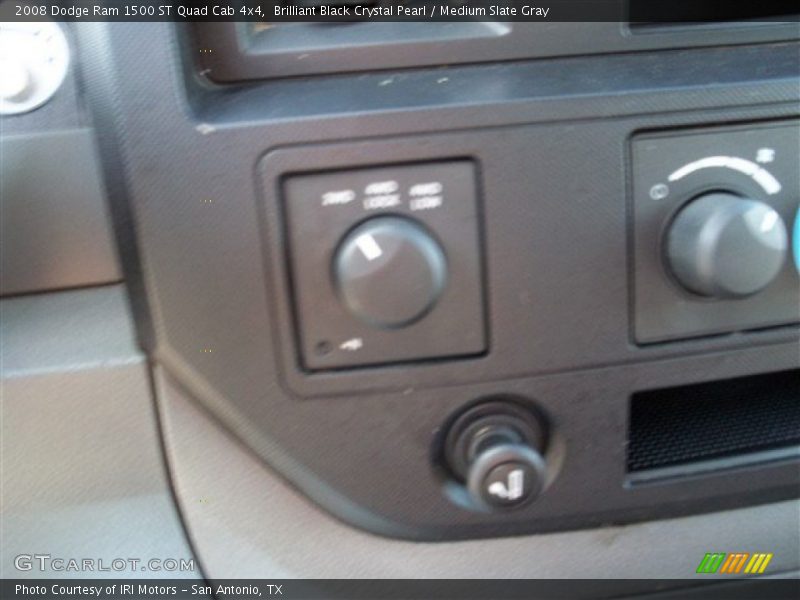 Brilliant Black Crystal Pearl / Medium Slate Gray 2008 Dodge Ram 1500 ST Quad Cab 4x4