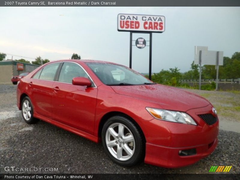 Barcelona Red Metallic / Dark Charcoal 2007 Toyota Camry SE