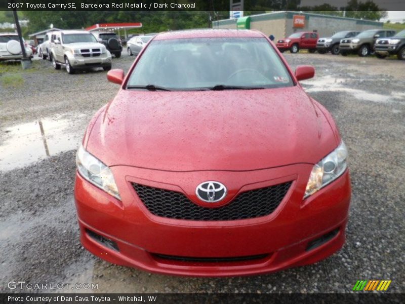 Barcelona Red Metallic / Dark Charcoal 2007 Toyota Camry SE