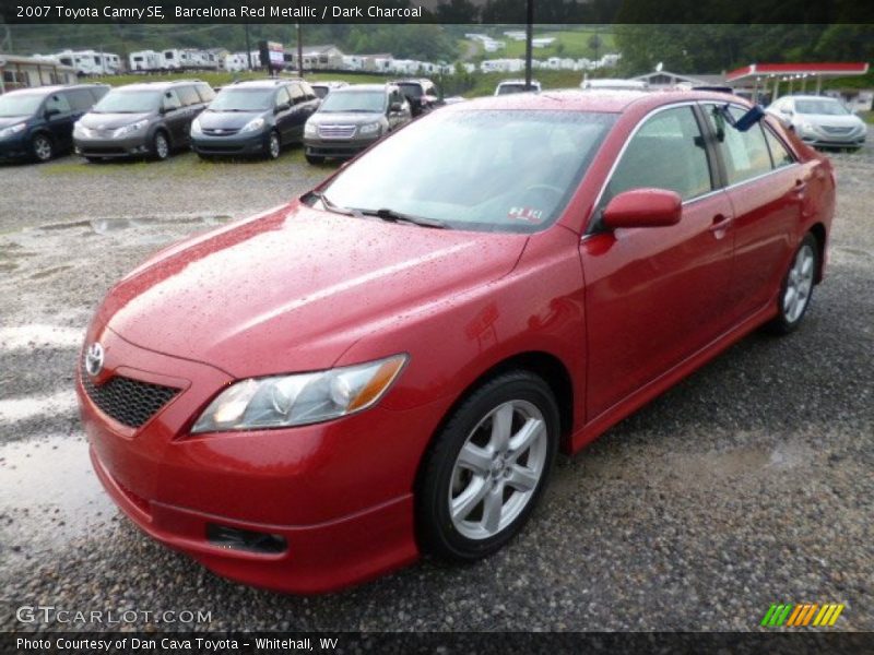 Barcelona Red Metallic / Dark Charcoal 2007 Toyota Camry SE