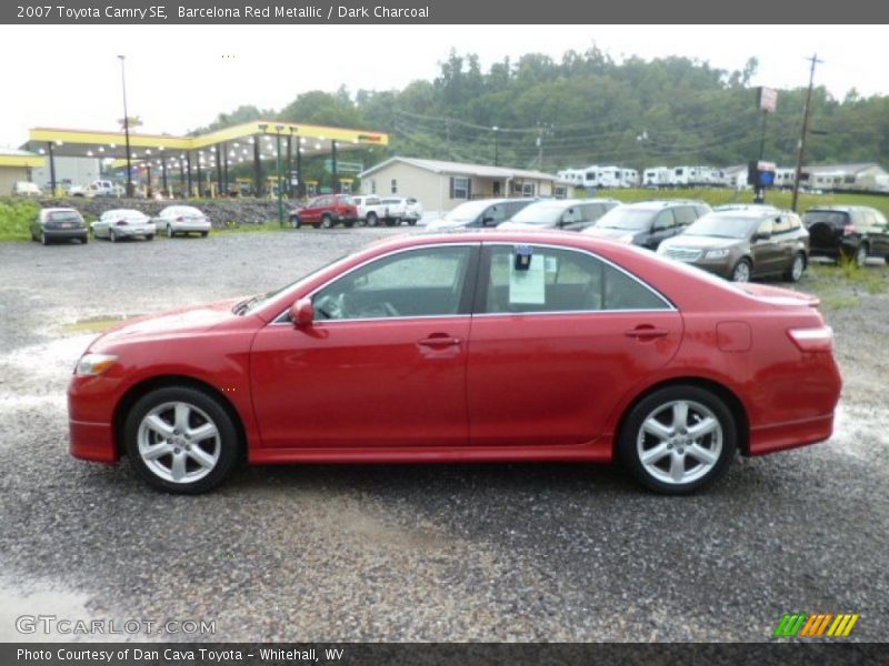 Barcelona Red Metallic / Dark Charcoal 2007 Toyota Camry SE