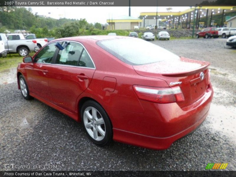 Barcelona Red Metallic / Dark Charcoal 2007 Toyota Camry SE