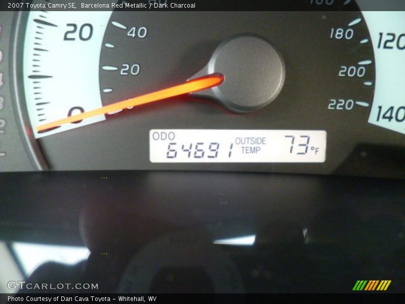Barcelona Red Metallic / Dark Charcoal 2007 Toyota Camry SE