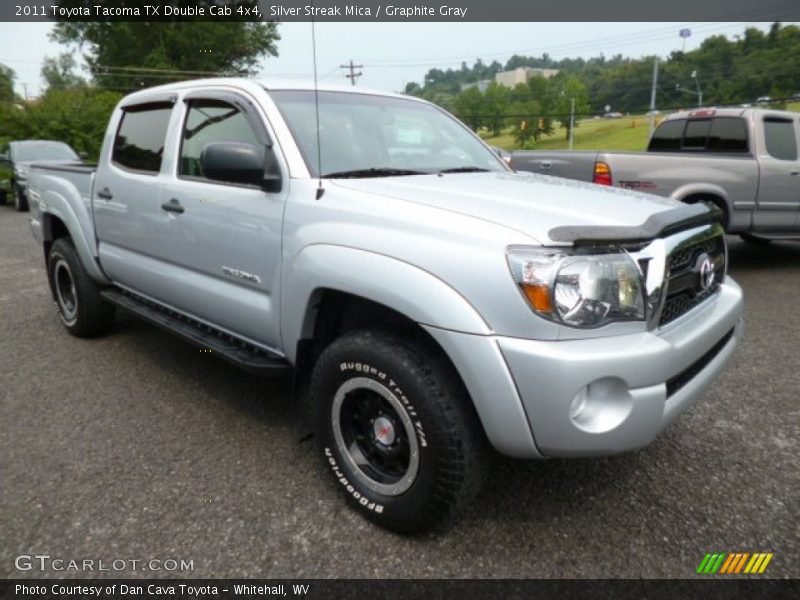 Silver Streak Mica / Graphite Gray 2011 Toyota Tacoma TX Double Cab 4x4