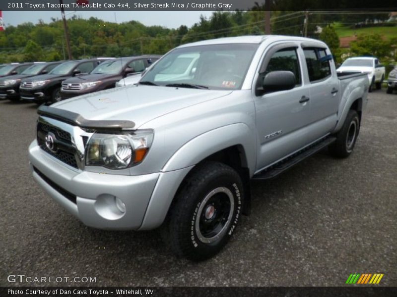 Silver Streak Mica / Graphite Gray 2011 Toyota Tacoma TX Double Cab 4x4