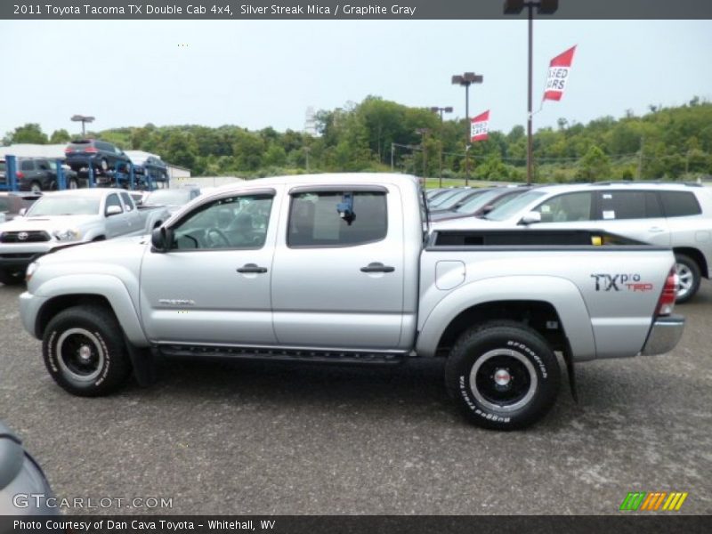 Silver Streak Mica / Graphite Gray 2011 Toyota Tacoma TX Double Cab 4x4
