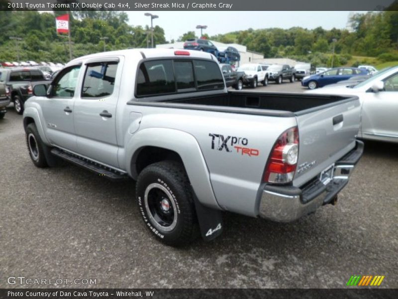 Silver Streak Mica / Graphite Gray 2011 Toyota Tacoma TX Double Cab 4x4