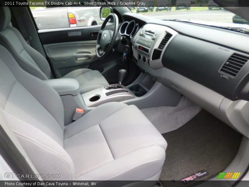 Silver Streak Mica / Graphite Gray 2011 Toyota Tacoma TX Double Cab 4x4