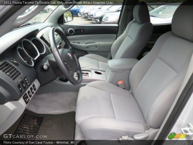 Silver Streak Mica / Graphite Gray 2011 Toyota Tacoma TX Double Cab 4x4