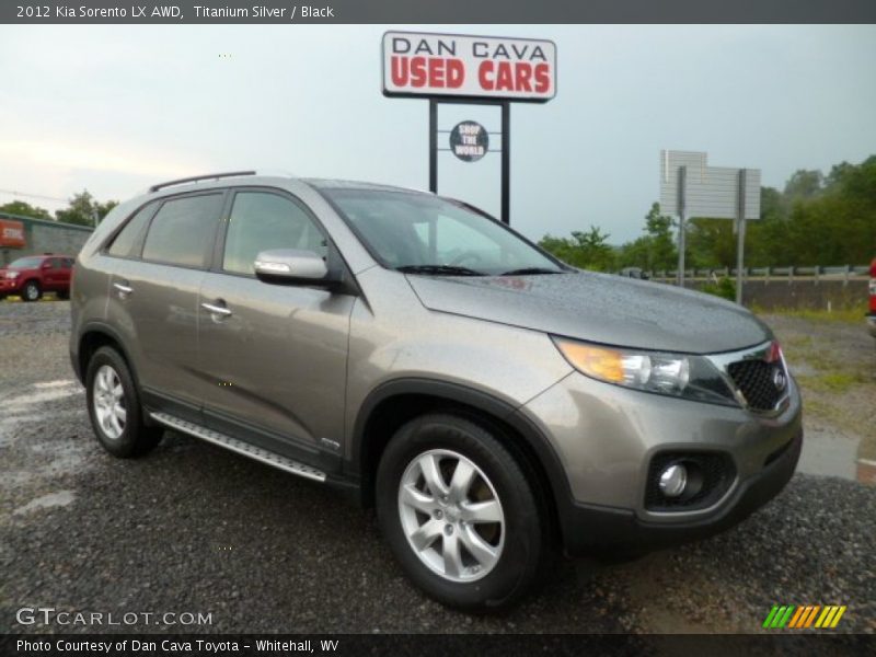 Titanium Silver / Black 2012 Kia Sorento LX AWD
