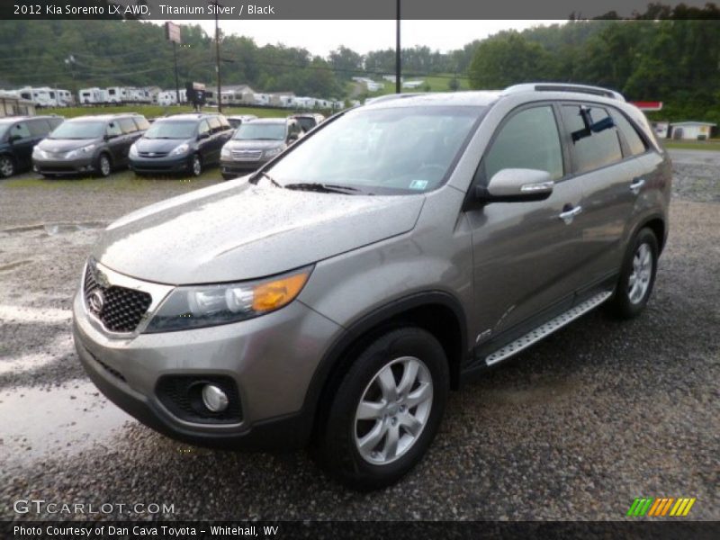 Titanium Silver / Black 2012 Kia Sorento LX AWD