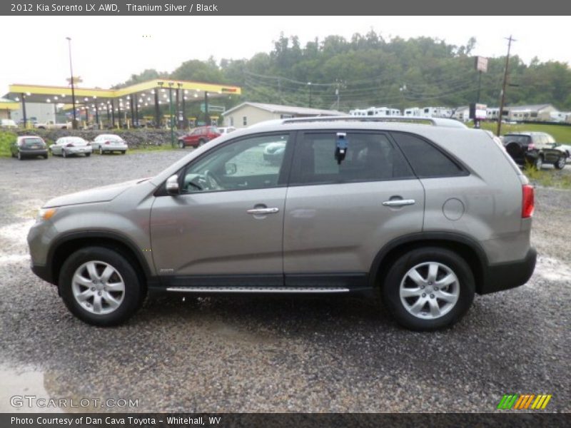 Titanium Silver / Black 2012 Kia Sorento LX AWD