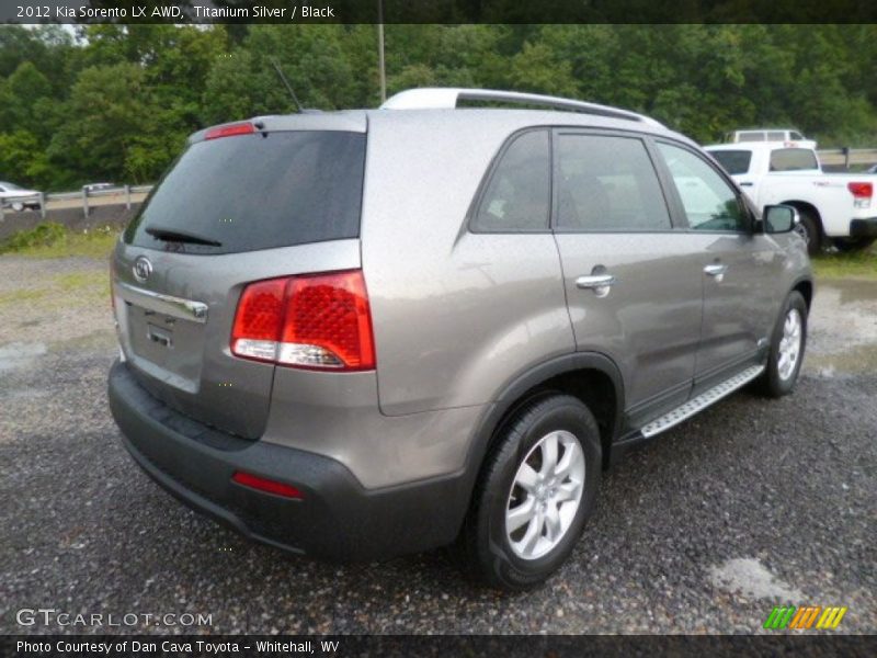 Titanium Silver / Black 2012 Kia Sorento LX AWD