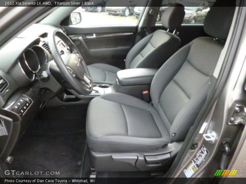 Titanium Silver / Black 2012 Kia Sorento LX AWD