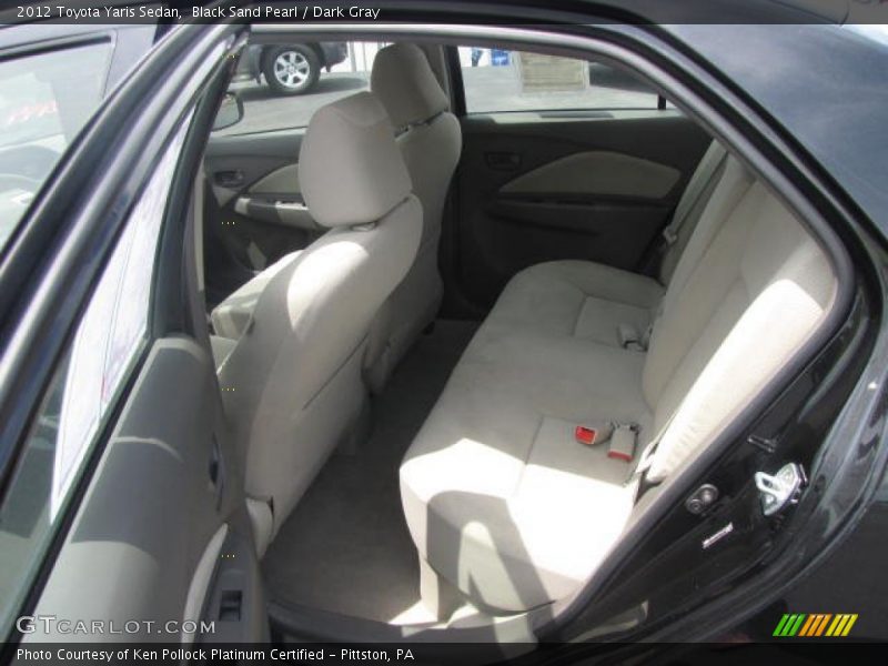Black Sand Pearl / Dark Gray 2012 Toyota Yaris Sedan