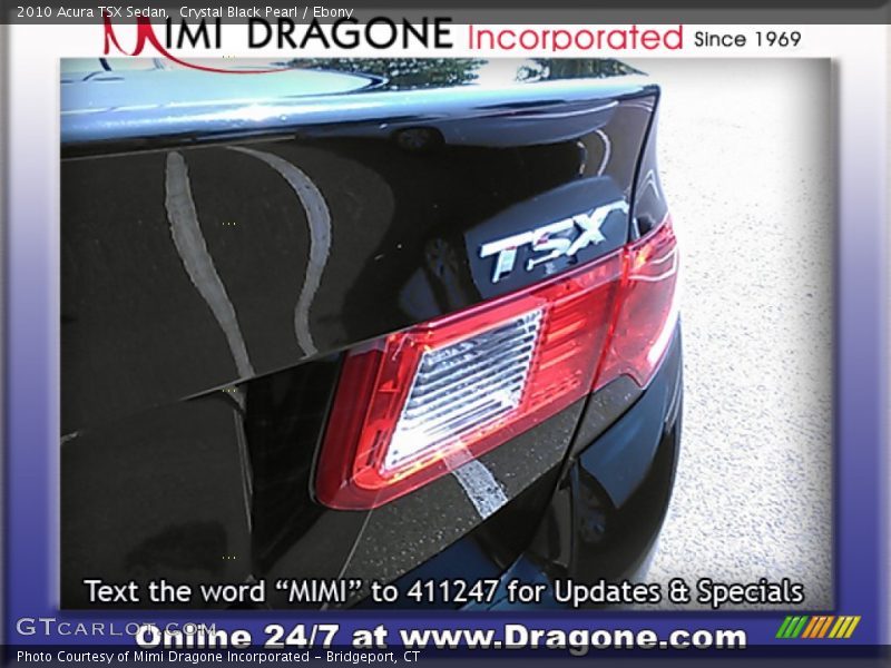 Crystal Black Pearl / Ebony 2010 Acura TSX Sedan