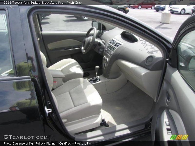 Black Sand Pearl / Ash Gray 2012 Toyota Yaris Sedan