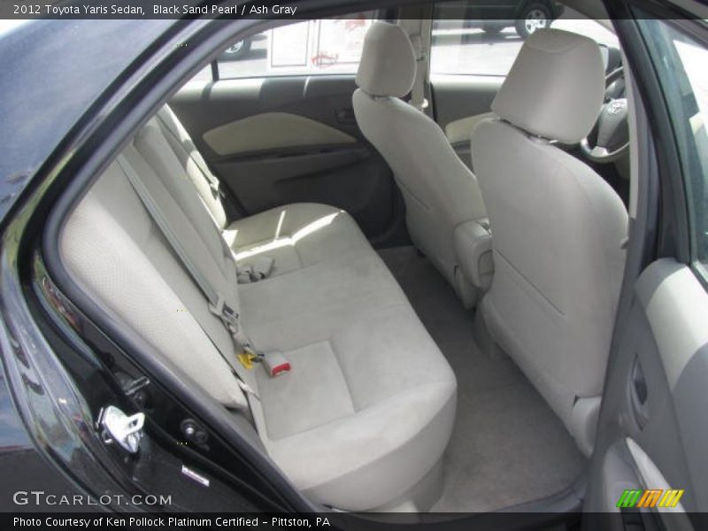 Black Sand Pearl / Ash Gray 2012 Toyota Yaris Sedan