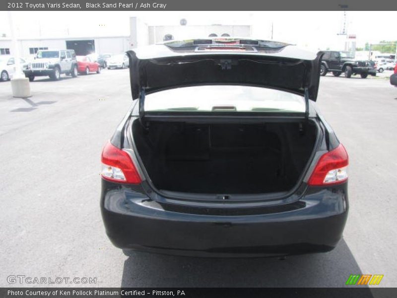 Black Sand Pearl / Ash Gray 2012 Toyota Yaris Sedan