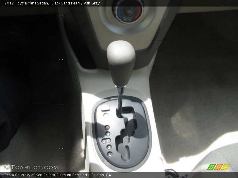 Black Sand Pearl / Ash Gray 2012 Toyota Yaris Sedan