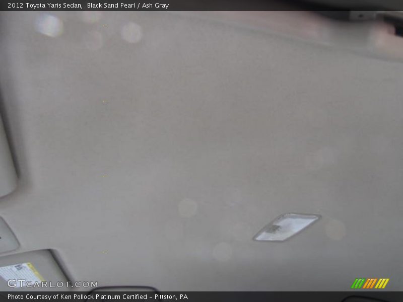Black Sand Pearl / Ash Gray 2012 Toyota Yaris Sedan