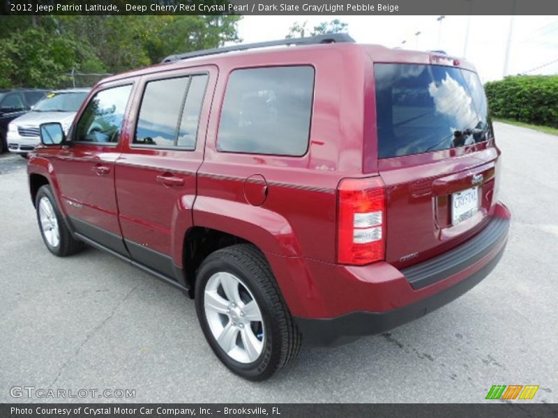 Deep Cherry Red Crystal Pearl / Dark Slate Gray/Light Pebble Beige 2012 Jeep Patriot Latitude