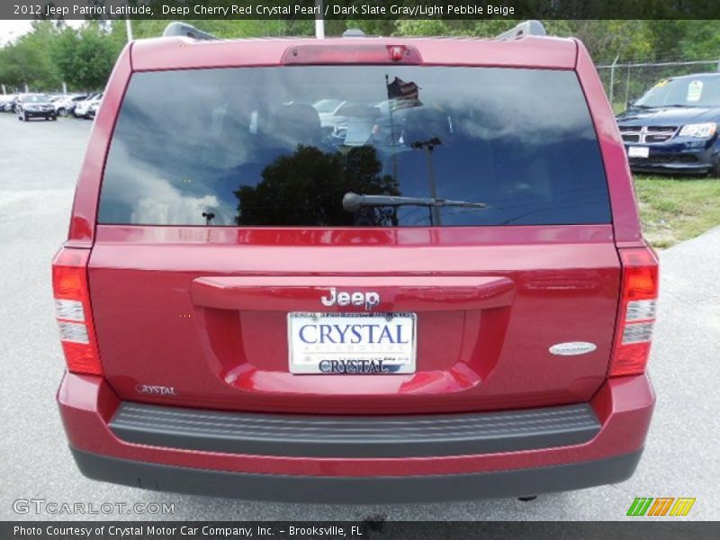 Deep Cherry Red Crystal Pearl / Dark Slate Gray/Light Pebble Beige 2012 Jeep Patriot Latitude