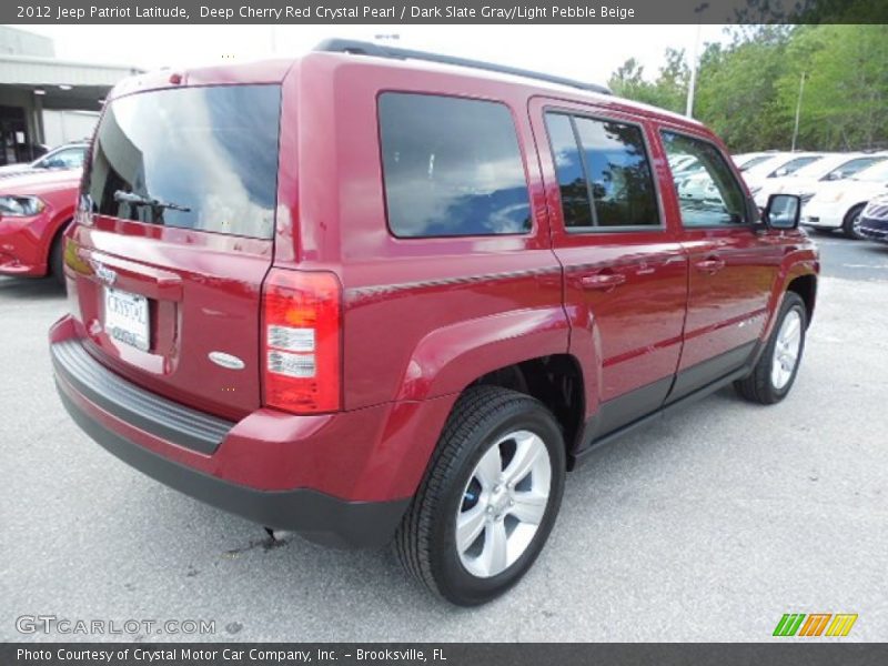 Deep Cherry Red Crystal Pearl / Dark Slate Gray/Light Pebble Beige 2012 Jeep Patriot Latitude