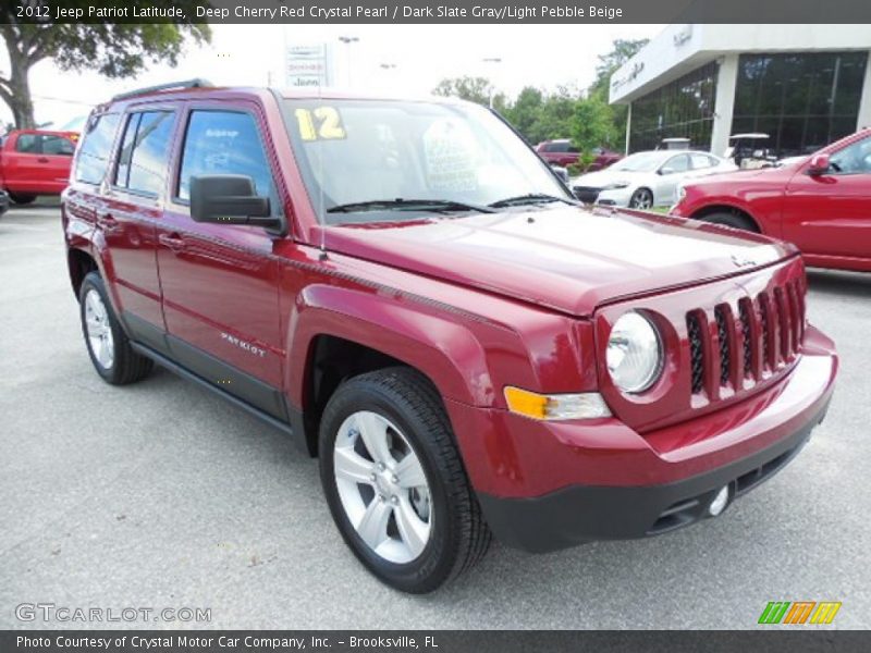 Deep Cherry Red Crystal Pearl / Dark Slate Gray/Light Pebble Beige 2012 Jeep Patriot Latitude